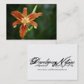 Carte De Visite Mini impression Lily P6588 (Devant / Derrière)