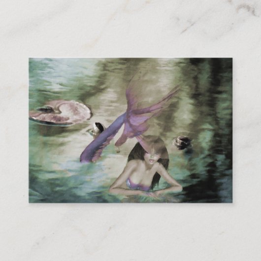 Carte De Visite Mini impression petite sirène (Devant)