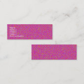 Carte De Visite Mini Impression rose (Devant / Derrière)