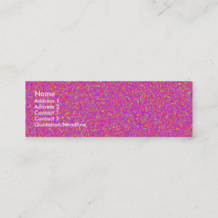 Carte De Visite Mini Impression rose