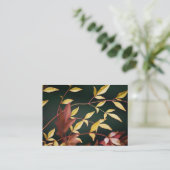 Carte De Visite Mini impression rouge et or (Debout devant)