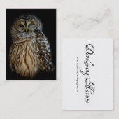 Carte De Visite Mini impression Sleepy Owl (Devant / Derrière)