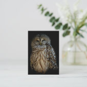 Carte De Visite Mini impression Sleepy Owl (Debout devant)