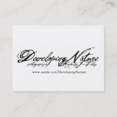 Carte De Visite Mini-impression Star Pose (Dos)