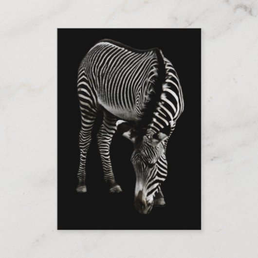 Carte De Visite Mini impression Zebra P4435 (Devant)