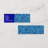 Carte De Visite Mini Impressionnisme bleu (Devant / Derrière)