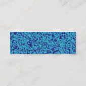 Carte De Visite Mini Impressionnisme bleu (Dos)
