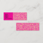 Carte De Visite Mini Impressionnisme rose (Devant / Derrière)