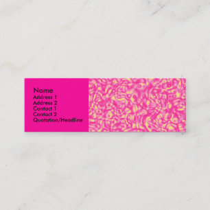 Carte De Visite Mini Impressionnisme rose