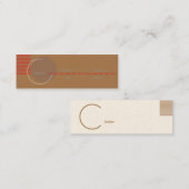 Carte De Visite Mini Inachevé - maigre (Devant / Derrière)