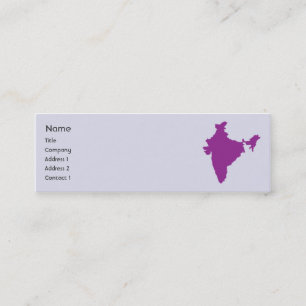Carte De Visite Mini Inde - Skinny