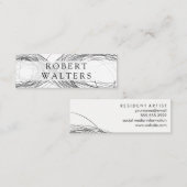 Carte De Visite Mini Infiniti / Travail de ligne expressif (Devant / Derrière)