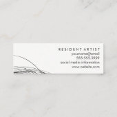 Carte De Visite Mini Infiniti / Travail de ligne expressif (Dos)