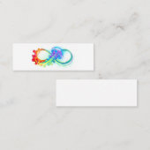 Carte De Visite Mini Infinity avec Rainbow Jellyfish (Devant / Derrière)