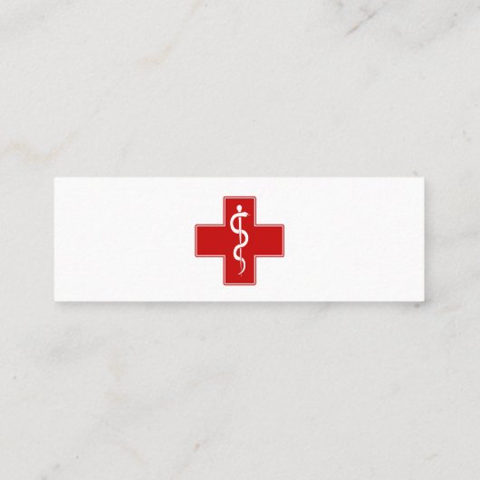 Carte De Visite Mini Infirmière (Dos)