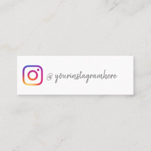 Carte De Visite Mini influenceur des médias sociaux Instagram ajoutez v