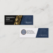 Carte De Visite Mini Ingénieur mécanique Abstrait (Devant / Derrière)