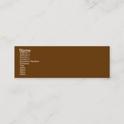 CARTE DE VISITE MINI INSPIREZ LA TERRE (Devant)