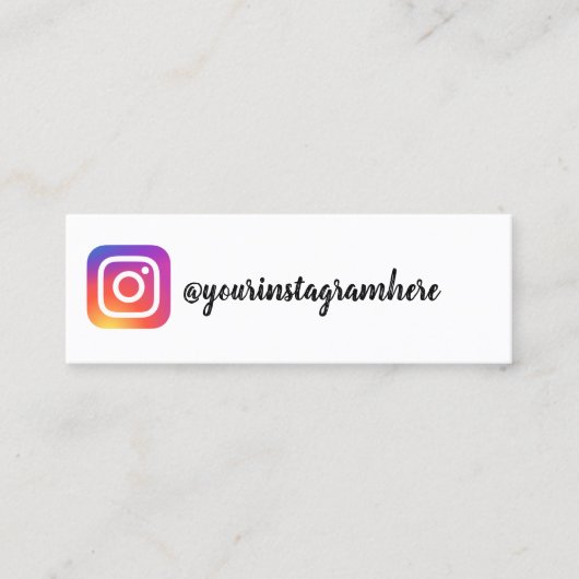 Carte De Visite Mini instagram (Devant)