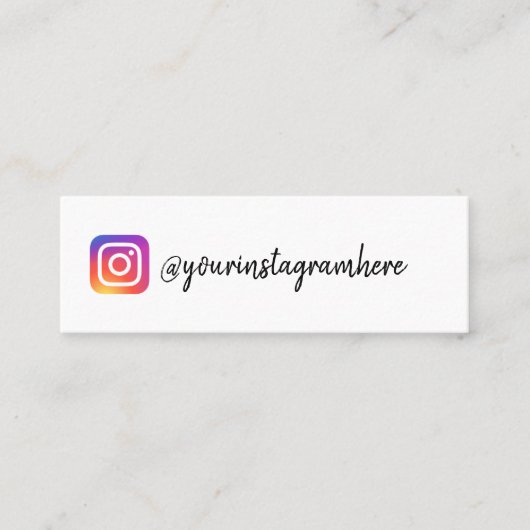 Carte De Visite Mini instagram (Devant)