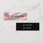 Carte De Visite Mini instagram (Devant / Derrière)