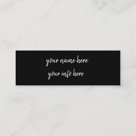 Carte De Visite Mini instagram (Dos)