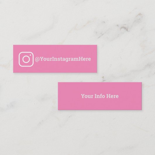 Carte De Visite Mini Instagram (Devant / Derrière)