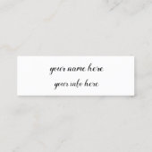 Carte De Visite Mini instagram (Dos)
