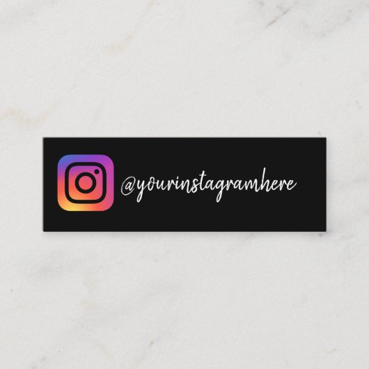 Carte De Visite Mini instagram (Devant)