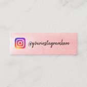 Carte De Visite Mini instagram (Devant)
