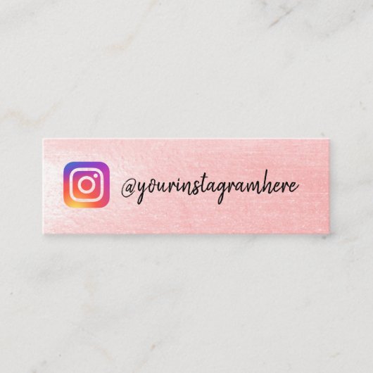 Carte De Visite Mini instagram (Devant)