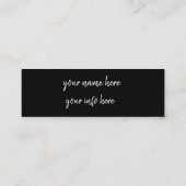 Carte De Visite Mini instagram (Dos)