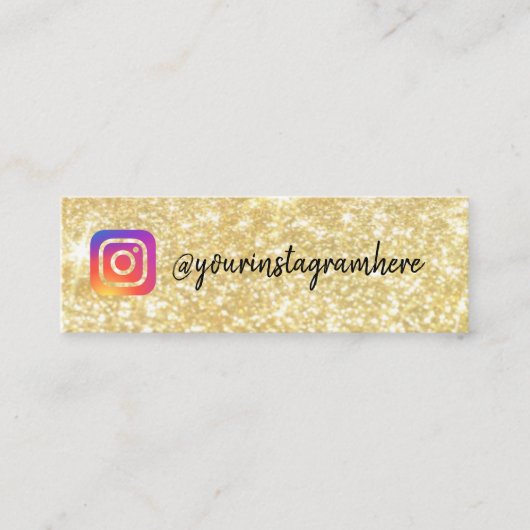 Carte De Visite Mini instagram (Devant)