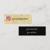 Carte De Visite Mini instagram (Devant / Derrière)