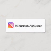 Carte De Visite Mini instagram (Devant)