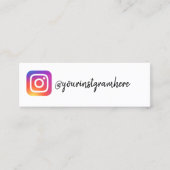 Carte De Visite Mini instagram (Devant)