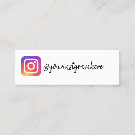 Carte De Visite Mini instagram (Devant)
