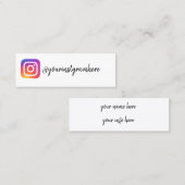 Carte De Visite Mini instagram (Devant / Derrière)