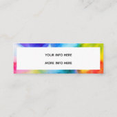 Carte De Visite Mini Instagram aquarelle (Dos)