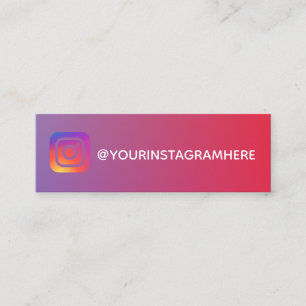 Carte De Visite Mini instagram de couleur