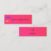 Carte De Visite Mini instagram dégradé (Devant / Derrière)