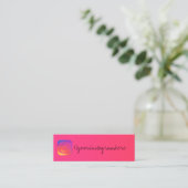 Carte De Visite Mini instagram dégradé (Debout devant)