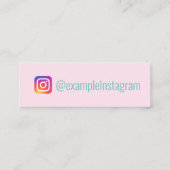 Carte De Visite Mini Instagram personnalisé "Cupcakes" (Dos)