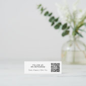 Carte De Visite Mini Instagram QR Code Promotionnel (Debout devant)