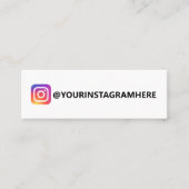 CARTE DE VISITE MINI INSTAGRAM SIMPLE (Devant)