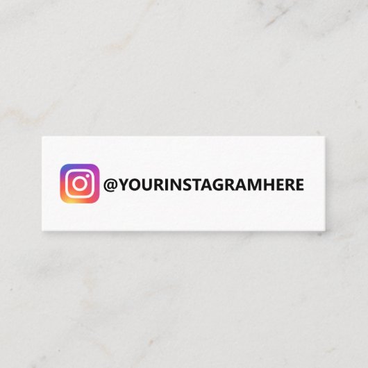 CARTE DE VISITE MINI INSTAGRAM SIMPLE (Devant)