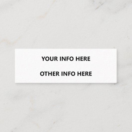 CARTE DE VISITE MINI INSTAGRAM SIMPLE (Dos)