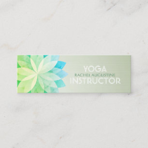 Carte De Visite Mini Instructeur de méditation YOGA Studio Mandala colo