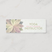 Carte De Visite Mini Instructeur de méditation YOGA Studio Mandala colo (Devant)
