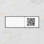 Carte De Visite Mini Instructeur de piano classique (Dos)